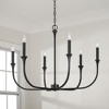 Capital Lighting Decklan 6 - Light Chandelier in  Black Iron - 2 of 4