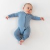 Kyte Baby Zippered Romper in Slate - 3 of 4