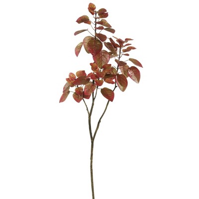 Artificial Cotinus Coggygria Branch (4ft) Red - Vickerman