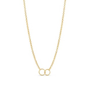 Infinity Chain Necklace — 18K Gold-Filled, Lightweight 16” Everyday Style - 1 of 1