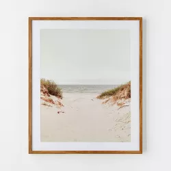 30" x 36" Sandy Shoreline Framed Framed Wall Poster Prints - Threshold™ designed with Studio McGee