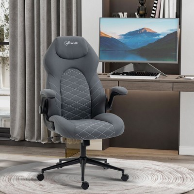 NicBex Adjustable Office Chair Modern Microfiber Tiltable Ergonomic Computer Chair with Reversible Arms and High Back for Office, Study