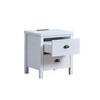 USB/Type-C Nightstand with Drawers, Pre-Assembled Slides, Classic White, Easy Assembly - 2 of 3