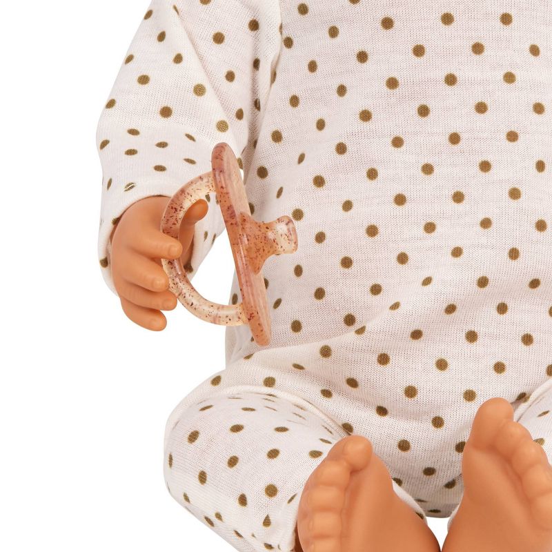 LullaBaby Doll With Polka Dot Ivory Pajama And Pacifier, 6 of 12