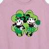 Women's - Disney - Mickey Minnie Shamrock Graphic Racerback Tank - 2 of 4