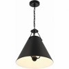 Crystorama Lighting Xavier 3 - Light Pendant in  Matte Black - 3 of 4