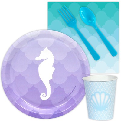 Birthday Express Mermaids Under the Sea Snack Party Pack - Serves 8 Guests