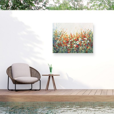 "Garden in Bloom I" Outdoor Canvas