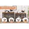 Gulches Dog Owners' Dream Crate: Spacious 43.3''W x 29.9''D x 33.5''H Rustic Brown Haven - 3 of 4
