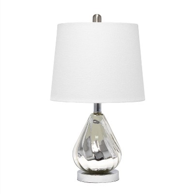 Kissy Pear Table Lamp with Fabric Shade White - Lalia Home