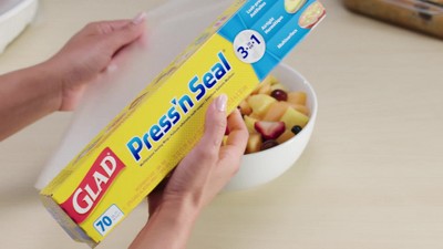 Glad Press N Seal Plastic Wrap, 2 PK./140 SQ. FT.