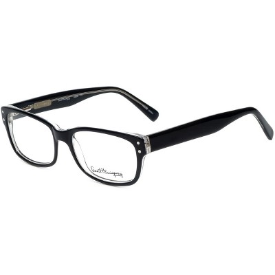 Ernest Hemingway Designer Reading Glasses H4601-BKC in Black Crystal 50mm