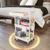 MaseiKar Rolling Utility Cart with Drawer, Utility Cart Made of Multifunctional Storage Organizer Tool for Kitchen, Bathroom, Living Room, Office - 2 of 4