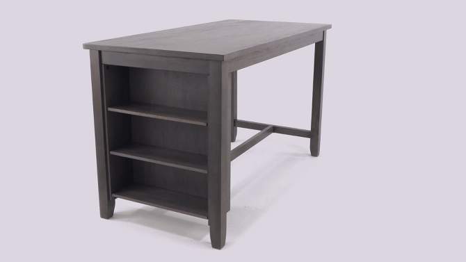 Caitbrook Rectangular Dining Room Counter Table Dark Gray - Signature Design by Ashley, 2 of 4, play video