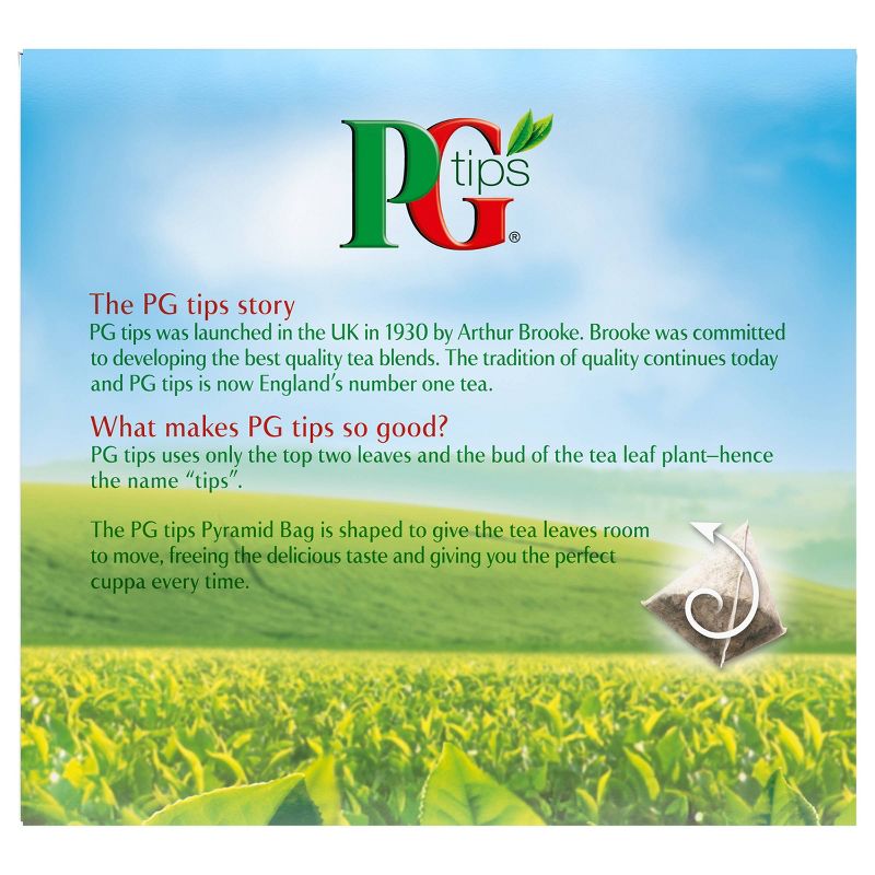 PG tips Premium Black Tea Black Tea Pyramid Tea Bags - 40ct, 3 of 7