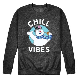 Men's - Frosty the Snowman - Chill Vibes Graphic Fleece Sweatshirt - 1 of 4