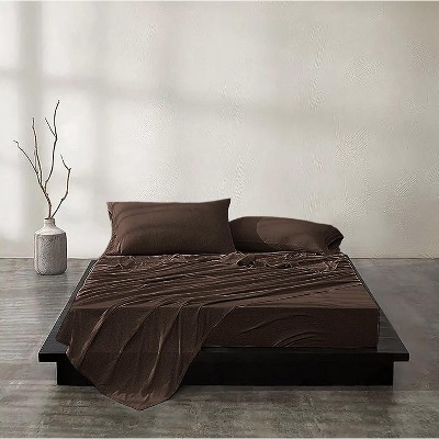 Home Mart Goods Brown Luxury Extra Soft Deep Pocket Fresh Breathable Sheet Set