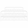 vidaXL Metal Bed Frame without Mattress with Footboard White 76"x79.9" - 4 of 4