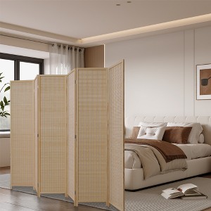 Gulches 6-Panel Bamboo Partition, Folding Screen for Versatile Spaces - 1 of 4