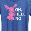 Women's - Instant Message - Punk Rabbit Oh Hell No Short Sleeve Graphic T-Shirt - 2 of 4