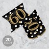 Big Dot of Happiness Adult 60th Birthday - Gold - Favor Gift Boxes - Birthday Party Petite Pillow Boxes - Set of 20 - 2 of 4