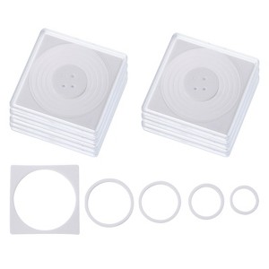 Unique Bargains Square Collector Coin Snap Holder with Foam Gasket 6 Pcs - 1 of 4