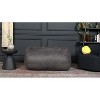 Kumasinova 4 Ft Cylindrical Suede Bean Bag Chair with Removable Covers for Reading,Living Room and Bedroom,Charcoal - 3 of 4