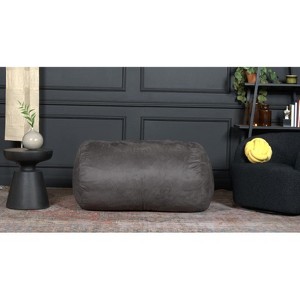 NicBex 4 Ft Cylindrical Suede Bean Bag Chair with Removable Covers for Reading,Living Room and Bedroom - 1 of 4