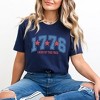 Simply Sage Market Women's Land Of The Free 1776 Short Sleeve Graphic Tee - 2 of 3