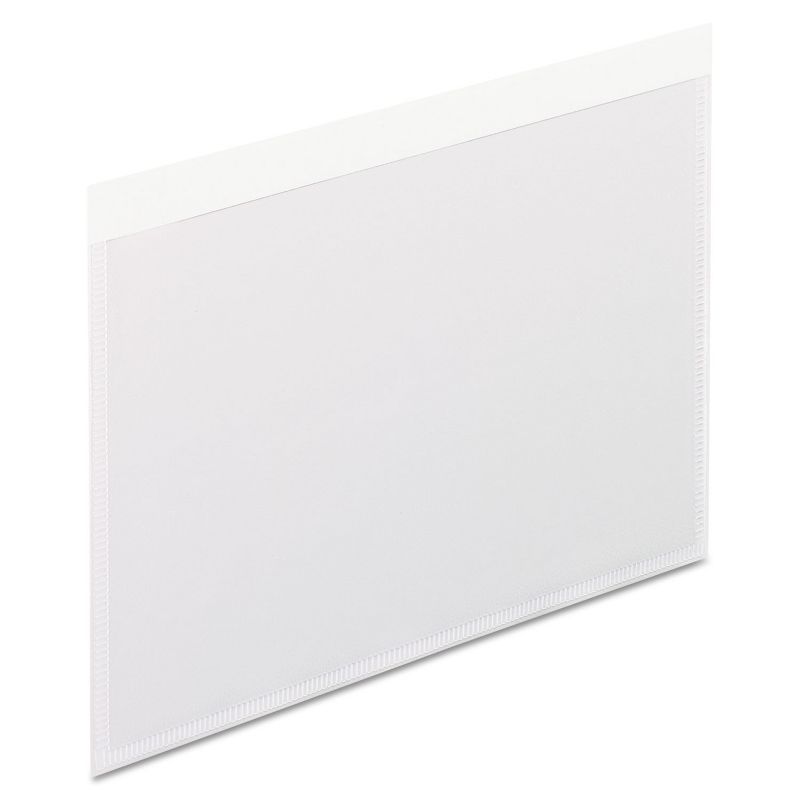 Pendaflex Self-Adhesive Pockets 4 x 6 Clear Front/White Backing 100/Box 99376, 1 of 2
