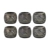 Punched Metal Candle Holder Set of 6, 4" Decorative Votive Cups by Melrose - 3 of 3