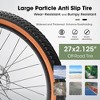VASIP "27.5" Adult Mountain Bike - Durable High Carbon Steel Frame, Disc Brakes, Brown Edge Tires for Commuting & Outdoor - 3 of 4