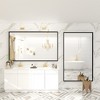 Apmir High-Strength Tempered Glass and Aluminum Alloy Framed French Cleat Mounted Wall Decor Bathroom Vanity Mirror with 5-Year Warranty - 3 of 4