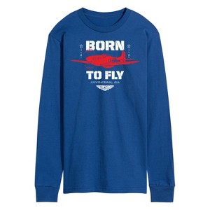 Men's - Top Gun: Maverick - Born To Fly Long Sleeve Graphic T-Shirt - 1 of 4