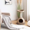 Tangkula 28" Hand-Made Cat Tree Tower Natural Bowl Shaped w/Perch - 2 of 4