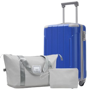 Lyngins 20 Inch Hardside Carry on Luggages with Spinner Wheels,TSA Lock,Toiletry Bag,Duffel Bag,Expandable Suitcases for  Weekend Trip,Travel - 1 of 4