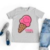 The Juniper Shop SmileyWorld Cool Summer Ice Cream Pink Youth Short Sleeve Tee - 4 of 4