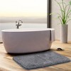 PiccoCasa Plush Shaggy Non-Slip Bath Mat Thick Bathroom Rug Show Door Mat Carpet - 2 of 4