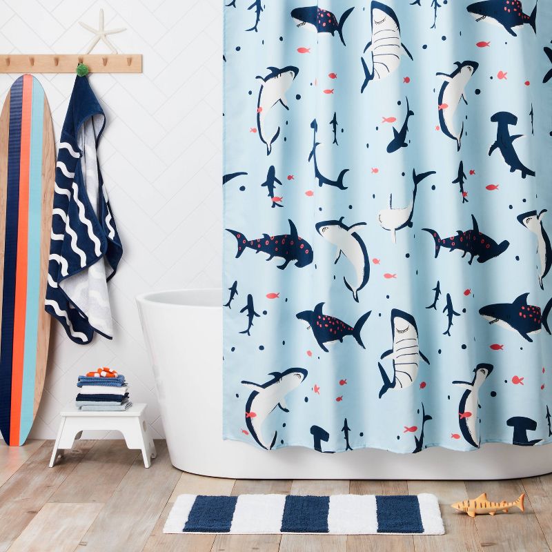 Shark Kids&#39; Shower Curtain - Pillowfort&#8482;, 3 of 8
