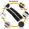 Portable Wheelchair Ramp, Anti-slip Surface, Reflective Strip, Transition Plate, Seamless Folding Threshold Ramp, with a Capacity of 600 Pounds - 3 of 4