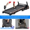 Folding Electric 3.5HP Treadmill With Incline Medium Running Machine Motorised LCD Gym 330lbs Folding Treadmill Power 14.8KM/H Running Fitness Machine - 4 of 4
