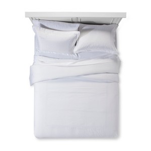 White Tonal Hotel Comforter Set (Queen) - Fieldcrest