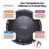 JumpSport PRO Indoor Heavy Duty Lightweight 44 Inch Folding Fitness Trampoline with Arched Legs and 7 Adjustable Tension Settings - 3 of 4