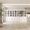 FUFU&GAGA 141.7"W Multifunctional Tempered Glass Cabinet Modular Storage Cabinet Closet Bookshelf - 4 of 4