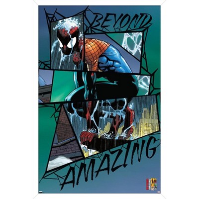 Trends International Marvel Comics Spider-Man: Beyond Amazing - Rain Mash-up Framed Wall Poster Prints