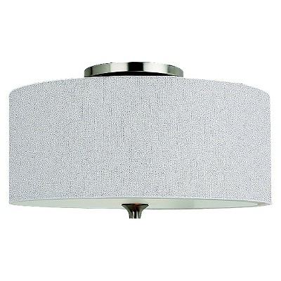 7.25" Stirling Two Light Ceiling Flush Mount Brushed Nickel - Sea Gull Lighting