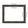Amanti Art Alta Brown Grey Framed Dry Erase Magnetic Board - 3 of 4