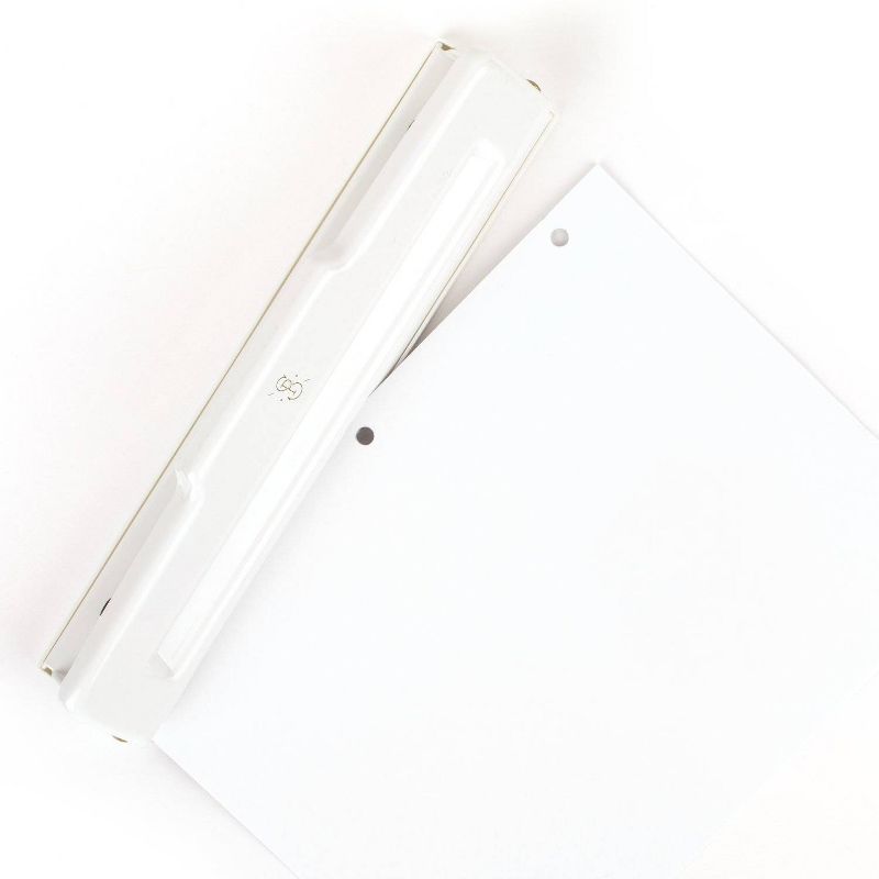 Desktop 3-Hole Punch White/Gold - Sugar Paper Essentials, 4 of 11
