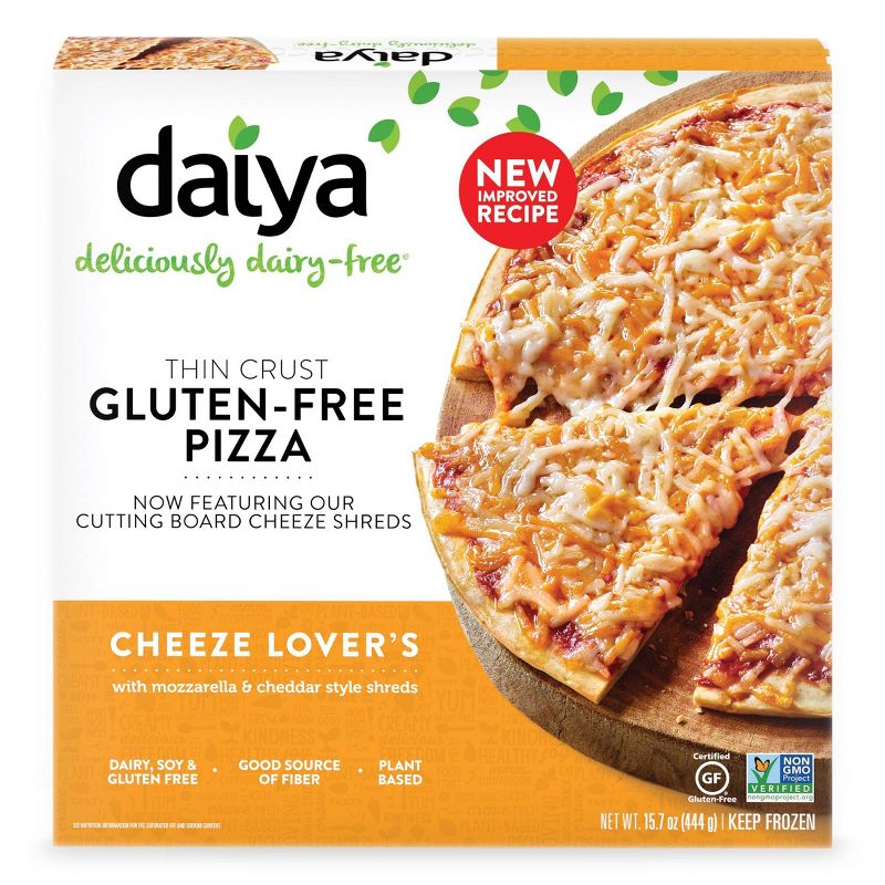 Daiya Dairy-Free Gluten Free Cheese Lover&#39;s Frozen Pizza - 15.7oz, 3 of 8