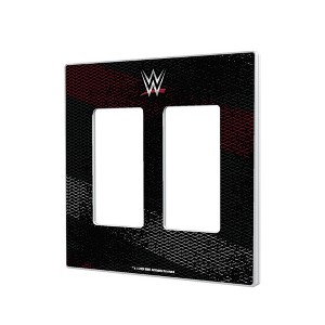WWE Logos Steel Hidden-Screw Light Switch Plate for Double Rocker - 1 of 4